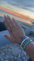 chaine de main alma bleu