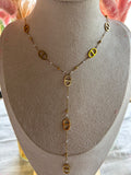 collier marine y simple