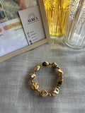 bracelet pierre dorées