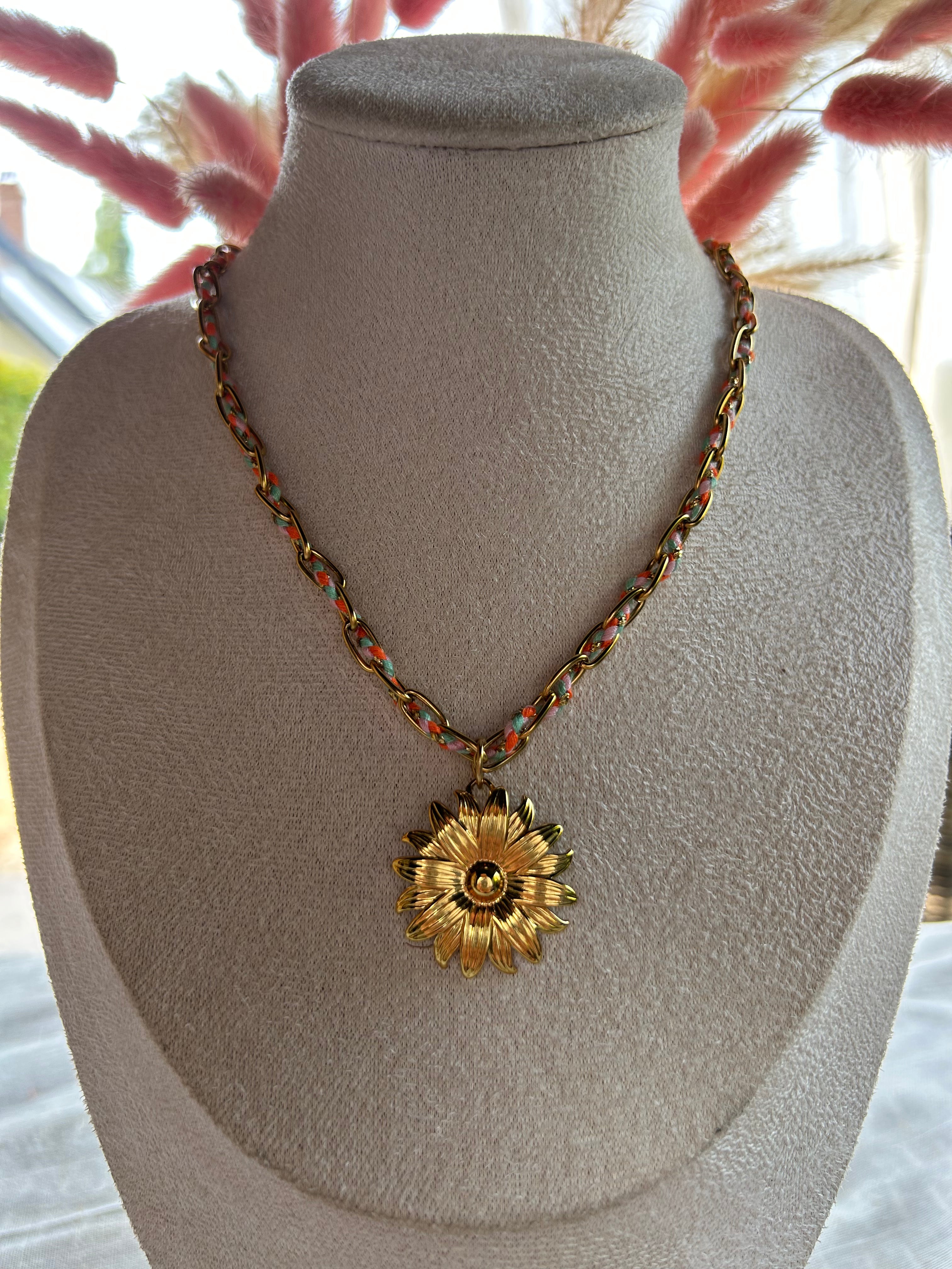 collier tournesol